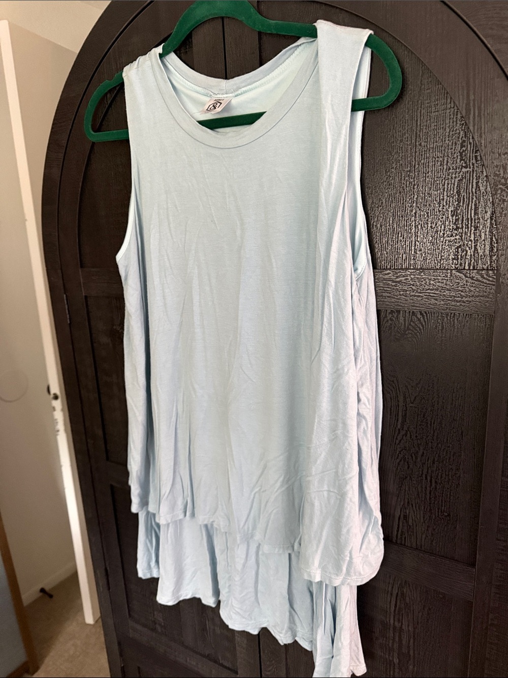 Agnes & Dora Pale Blue Layered Sleeveless Tank